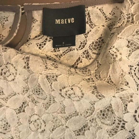 Maeve 6 Lace & Solid Blouse -> Maeve 6 Lace & Solid Blouse - Picture 2 of 6